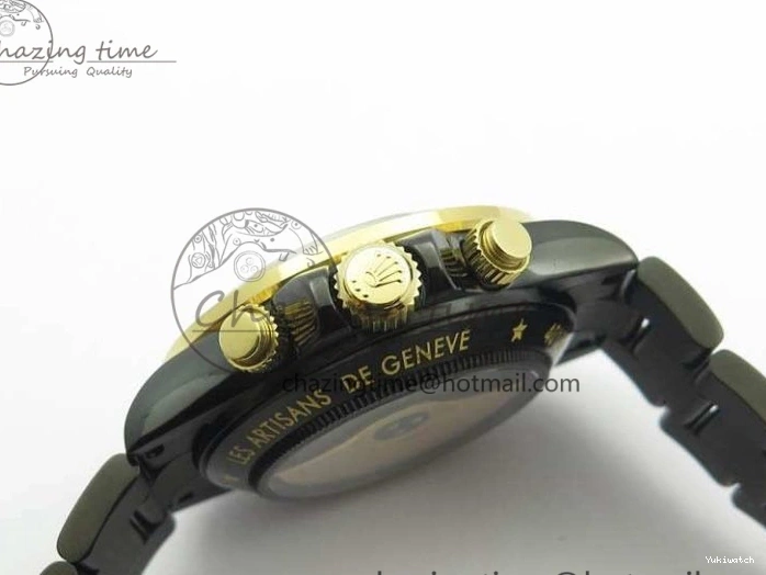 Bracelet Kravitz Daytona Black YG Best Maker On DLC DLC BP Dial Strap) A4130 Edition (Free Leather 0121